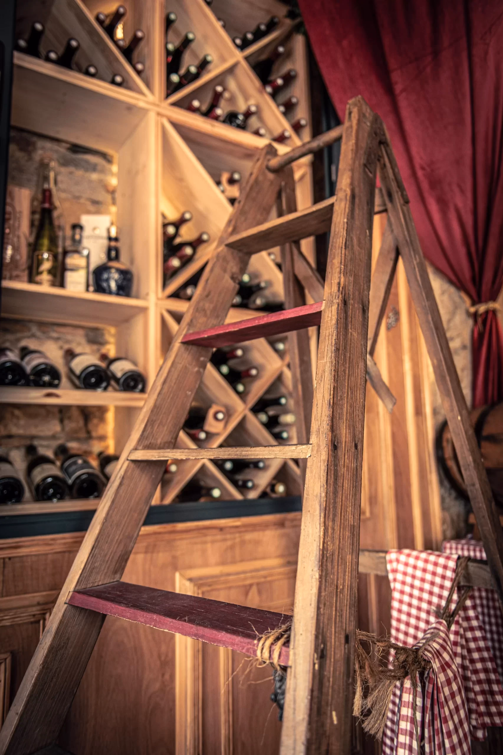 Intérieur authentique du bouchon