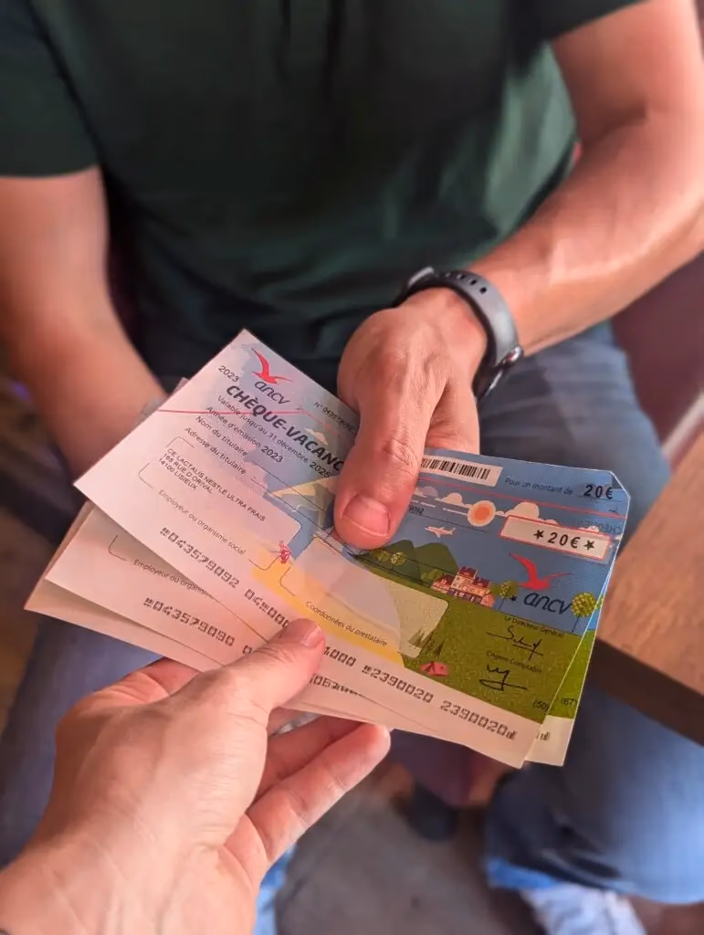 PAIEMENT EN CHÈQUES VACANCES