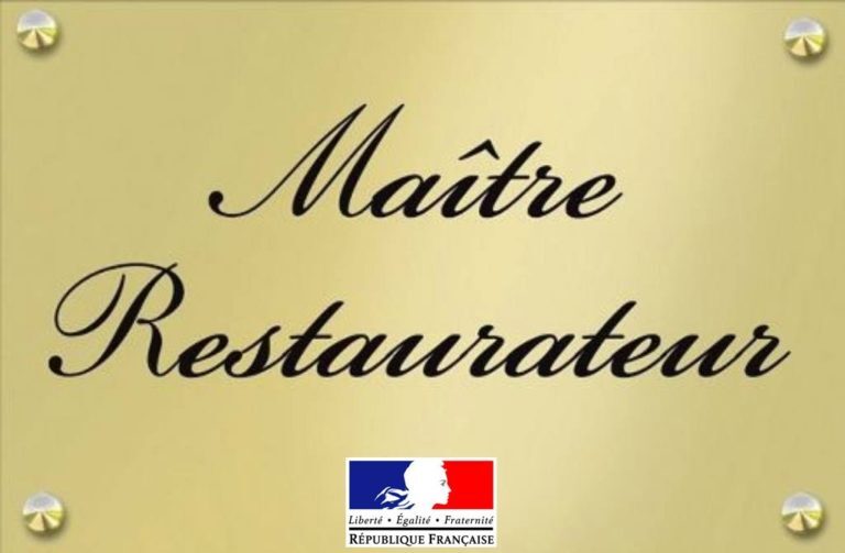 Pancarte de maître restaurateur