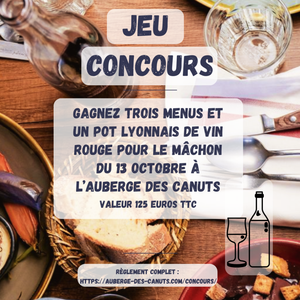 MACHON WEEK jeu concours